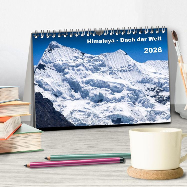 Produktbild: Himalaya - Dach der Welt (Tischkalender 2026 DIN A5 quer), CALVENDO Monatskalender