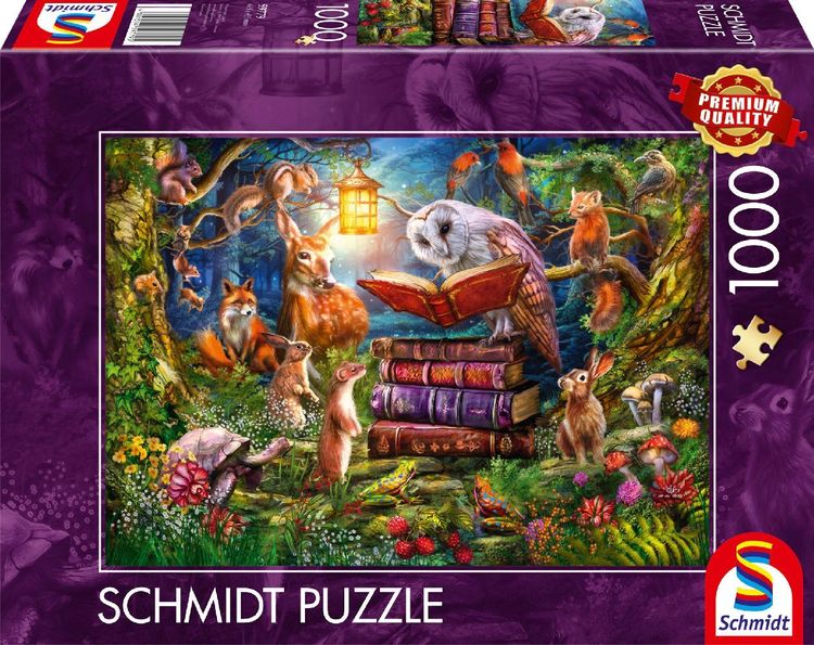 Produktbild: Schmidt Spiele 59779 - Waldgeschichten zur Nacht, Puzzle Standard 1.000 Teile