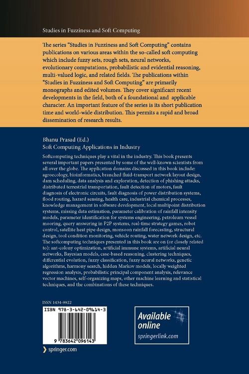 Produktbild: Soft Computing Applications in Industry
