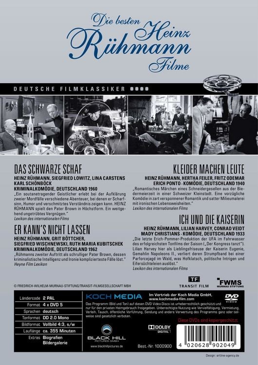 Produktbild: Heinz R&uuml;hmann - Die besten Heinz R&uuml;hmann Filme [4 DVDs]