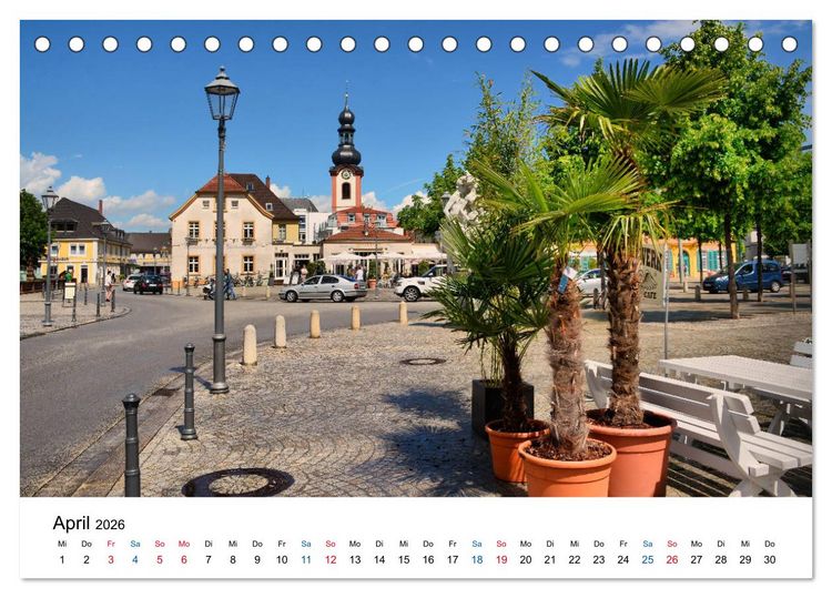 Produktbild: Schwetzingen - Ansichtssache (Tischkalender 2026 DIN A5 quer), CALVENDO Monatskalender