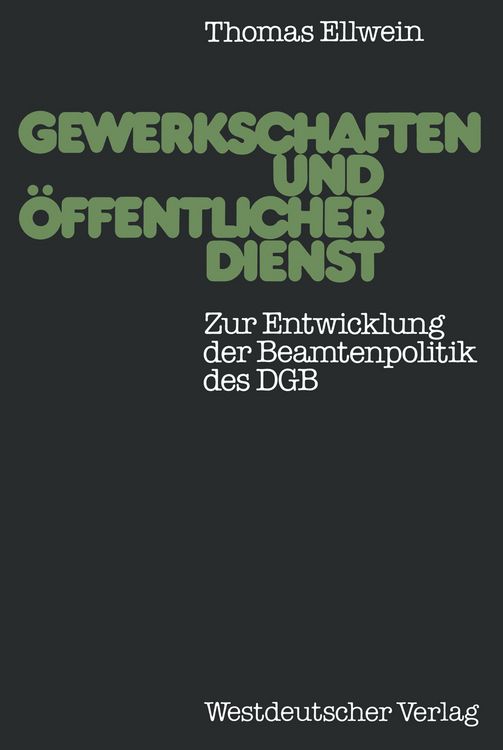 Produktbild: Gewerkschaften und &ouml;ffentlicher Dienst
