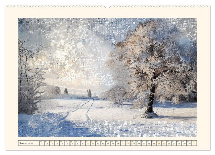 Produktbild: Mosaike (hochwertiger Premium Wandkalender 2026 DIN A2 quer), Kunstdruck in Hochglanz