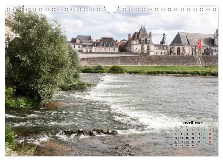Produktbild: Bords de Loire Ville d'Amboise (Calendrier mural 2026 DIN A4 vertical), CALVENDO calendrier mensuel