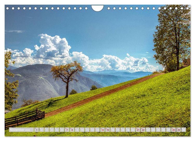 Produktbild: Sommer - Sonne - Schenna (Wandkalender 2026 DIN A4 quer), CALVENDO Monatskalender
