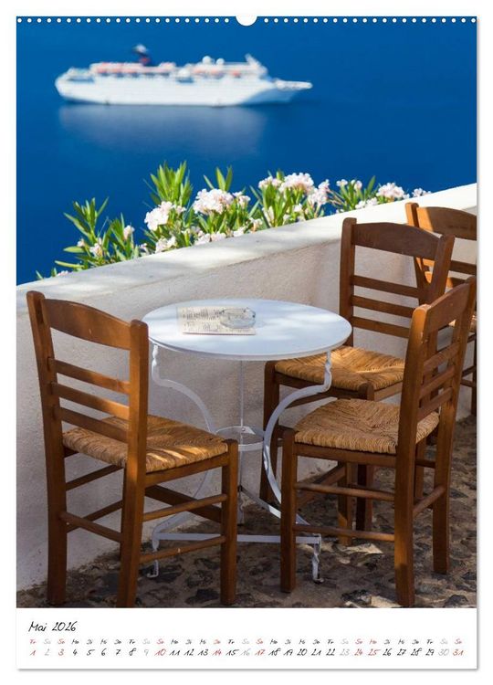 Produktbild: Insel des Lichts - Santorini (hochwertiger Premium Wandkalender 2026 DIN A2 hoch), Kunstdruck in Hochglanz