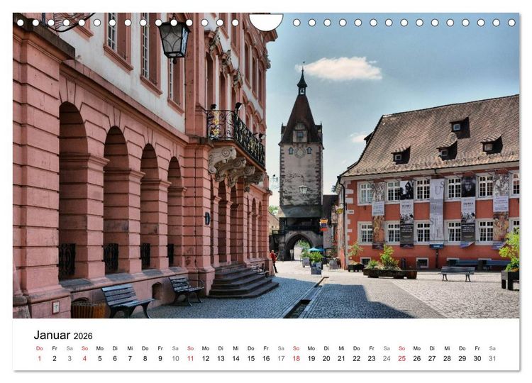 Produktbild: Gengenbach - romantisches Kleinod im Schwarzwald (Wandkalender 2026 DIN A4 quer), CALVENDO Monatskalender