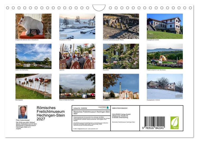 Produktbild: R&ouml;misches Freilichtmuseum Hechingen-Stein 2027 (Wandkalender 2027 DIN A4 quer), CALVENDO Monatskalender