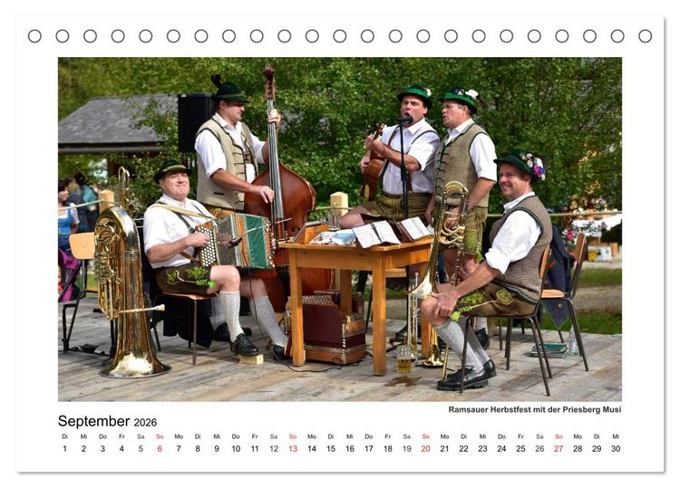 Produktbild: Willkommen im Bergsteigerdorf Ramsau (Tischkalender 2026 DIN A5 quer), CALVENDO Monatskalender