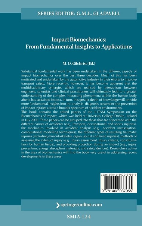Produktbild: IUTAM Symposium on Impact Biomechanics: From Fundamental Insights to Applications