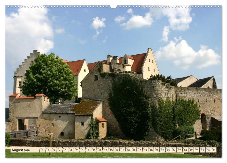 Produktbild: Burgen und Schl&ouml;sser - Historische Bauwerke in Bayern (hochwertiger Premium Wandkalender 2026 DIN A2 quer), Kunstdruck in Hochglanz