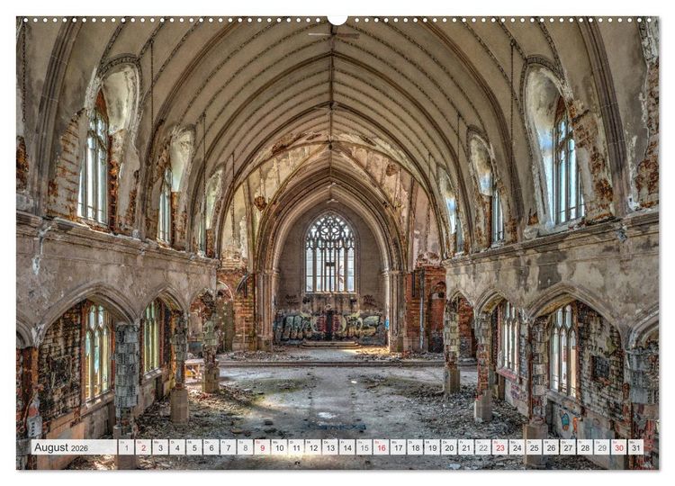 Produktbild: Detroit - Modern Ruins (Wandkalender 2026 DIN A2 quer), CALVENDO Monatskalender