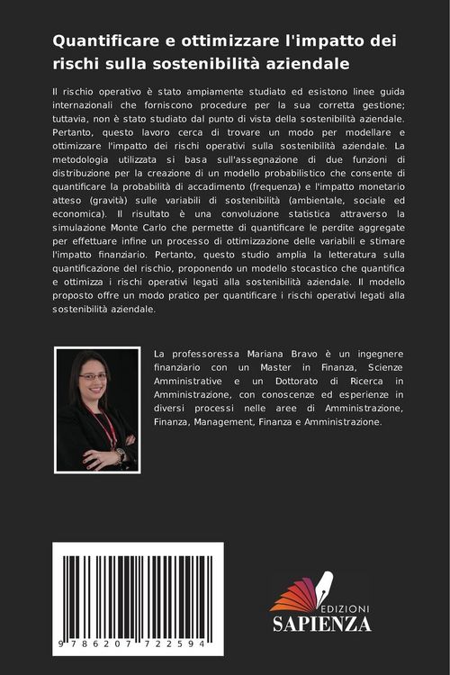 Produktbild: Quantificare e ottimizzare l'impatto dei rischi sulla sostenibilit&agrave; aziendale