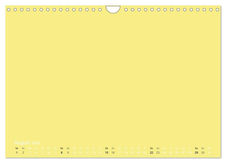 Produktbild: Bastelkalender - Gelb (Wandkalender 2026 DIN A4 quer), CALVENDO Monatskalender