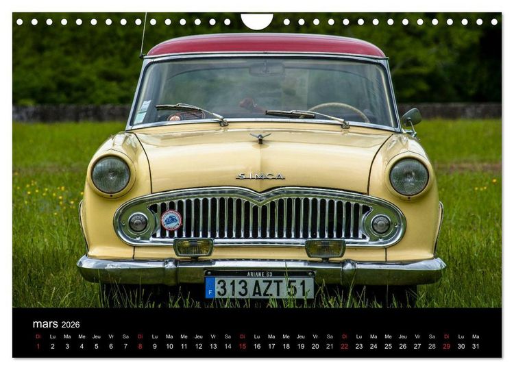 Produktbild: AUTO MOBILE (Calendrier mural 2026 DIN A4 vertical), CALVENDO calendrier mensuel