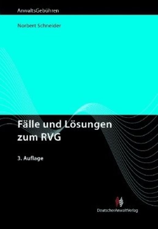 Produktbild: F&auml;lle und L&ouml;sungen zum RVG