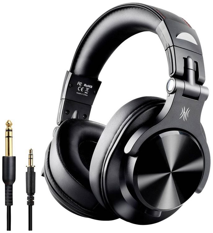 Produktbild: OneOdio Fusion A70 Over Ear Headset Bluetooth&reg; Stereo Schwarz High-Resolution Audio Headset, Schwenkbare Ohrmuscheln DJ