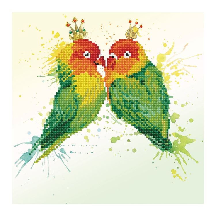 Bild vom Artikel Diamond Dotz - Diamond Painting Verliebte Vögel vom Autor 