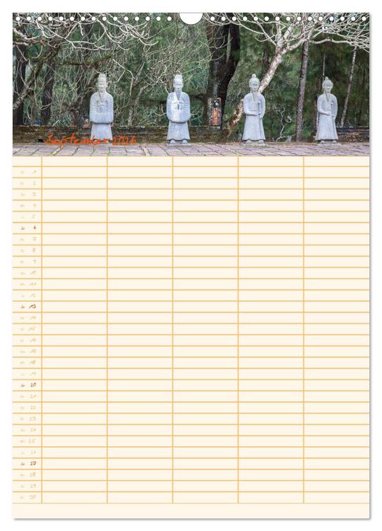 Produktbild: EXOTISCHES S&Uuml;DOSTASIEN - Familienplaner 2026 (Wandkalender 2026 DIN A3 hoch), CALVENDO Monatskalender