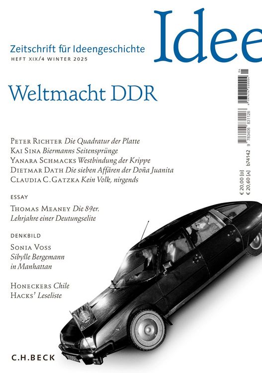 Produktbild: Zeitschrift f&uuml;r Ideengeschichte Heft XIX/4 Winter 2025