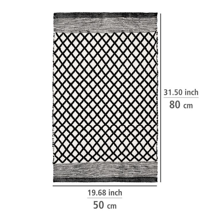 Produktbild: Badematte Mod. Tara, hergestellt aus recycelten PET-Flaschen (100 % Polyester)