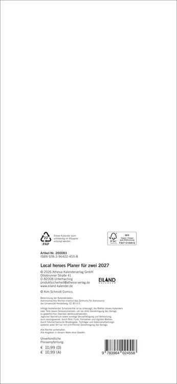 Produktbild: Local heroes Planer f&uuml;r zwei 2027