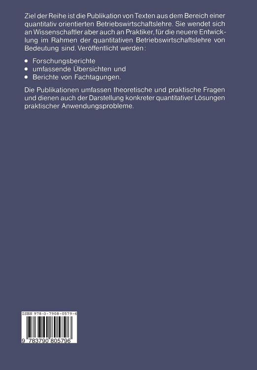Produktbild: Ein Warteschlangenansatz zur integrierten Produktionsplanung