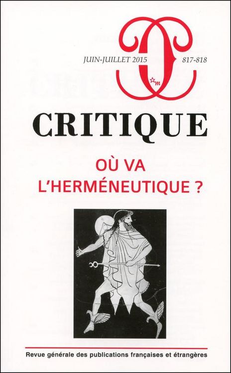 Produktbild: Revue critique 817 818 ou va l'herm