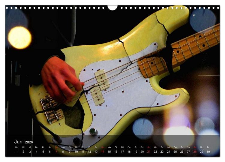 Produktbild: Rockgitarren Power (Wandkalender 2026 DIN A3 quer), CALVENDO Monatskalender