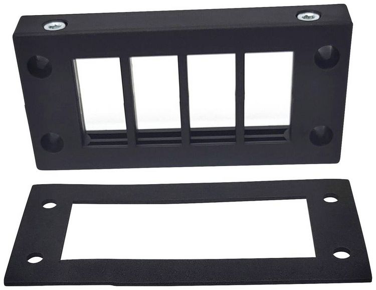 Produktbild: TRU COMPONENTS DVK 16/8 Kabeleinf&uuml;hrungsleiste Klemm-&Oslash; (max.) 16mm Polyamid Schwarz 1St.