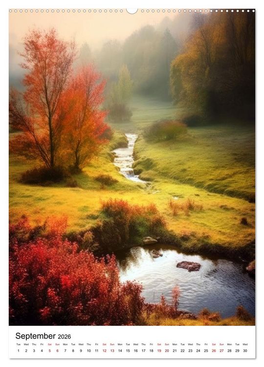 Produktbild: Rhythmic Nature (Wall Calendar 2026 DIN A2 portrait), CALVENDO 12 Month Wall Calendar