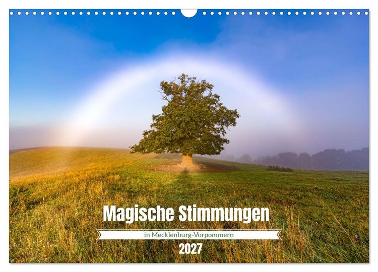 Produktbild: Magische Stimmungen in Mecklenburg-Vorpommern (Wandkalender 2027 DIN A3 quer), CALVENDO Monatskalender