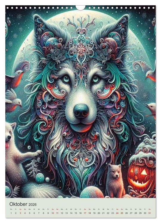 Produktbild: Tierische Fantasien (Wandkalender 2026 DIN A3 hoch), CALVENDO Monatskalender