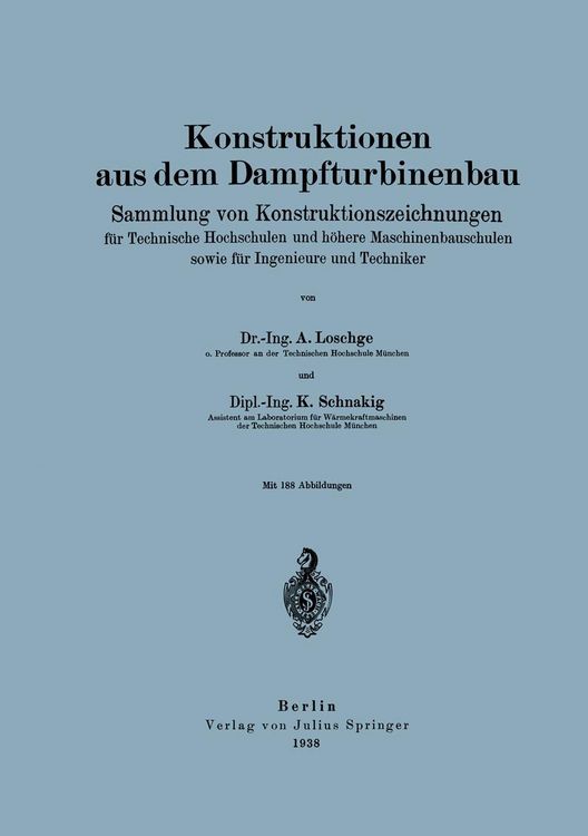 Produktbild: Konstruktionen aus dem Dampfturbinenbau