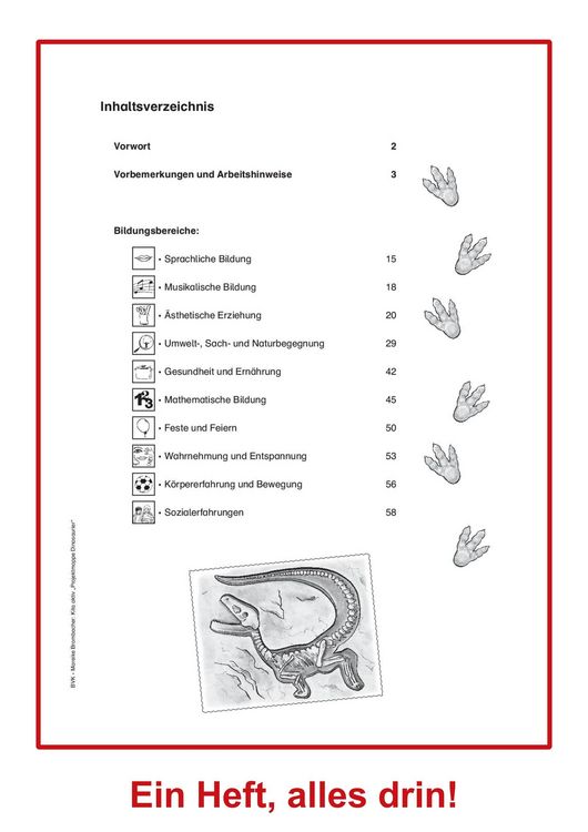 Produktbild: Kita aktiv Projektmappe Dinosaurier