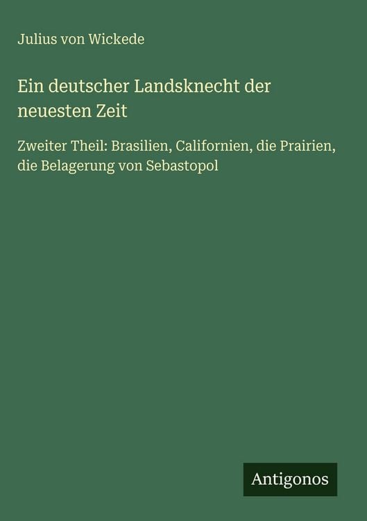 Produktbild: Ein deutscher Landsknecht der neuesten Zeit