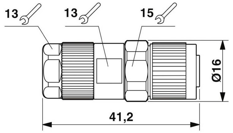 Produktbild: Phoenix Contact 1559631 Sensor-/Aktor-Steckverbinder, unkonfektioniert M12 Buchse, gerade Polzahl Sensoren: 12 1 St.