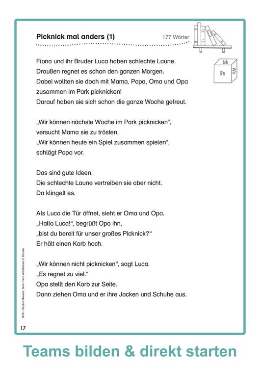 Produktbild: Noch mehr W&uuml;rfellesen 2. Klasse