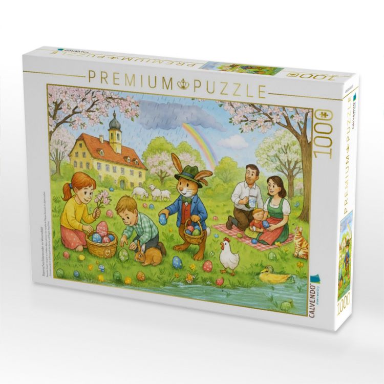 Produktbild: CALVENDO Puzzle Bayerisches Osterwunder im Wimmelbild | 1000 Teile Lege-Gr&ouml;&szlig;e 64x48cm Foto-Puzzle f&uuml;r gl&uuml;ckliche Stunden