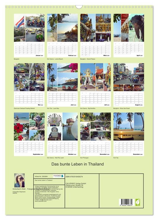 Produktbild: Das bunte Leben in Thailand (Wandkalender 2026 DIN A2 hoch), CALVENDO Monatskalender