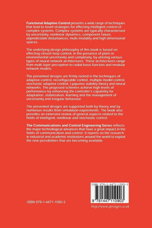 Produktbild: Functional Adaptive Control