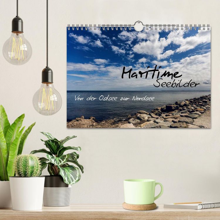 Produktbild: Maritime Seebilder - Von der Ostsee zur Nordsee (Wandkalender 2026 DIN A4 quer), CALVENDO Monatskalender