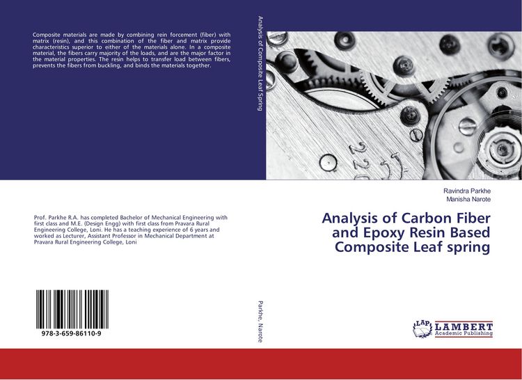 Produktbild: Analysis of Carbon Fiber and Epoxy Resin Based Composite Leaf spring