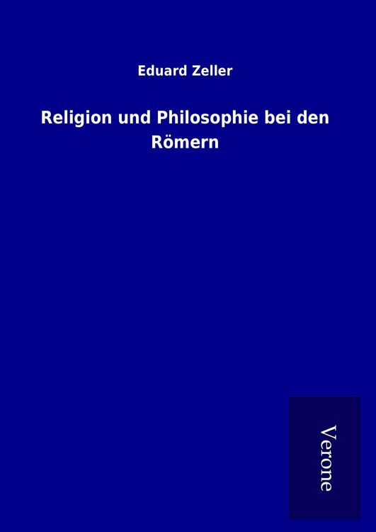 Produktbild: Religion und Philosophie bei den R&ouml;mern