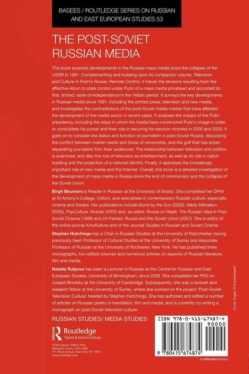 Produktbild: The Post-Soviet Russian Media