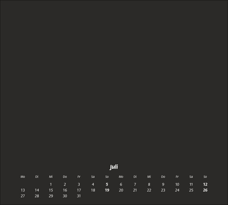 Produktbild: Times&more Bastelkalender schwarz 2026