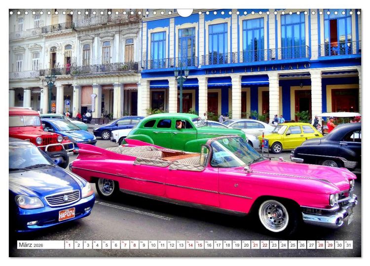 Produktbild: BEST OF CADILLAC - Traumschiff mit Bar und Flossen (Wandkalender 2026 DIN A3 quer), CALVENDO Monatskalender