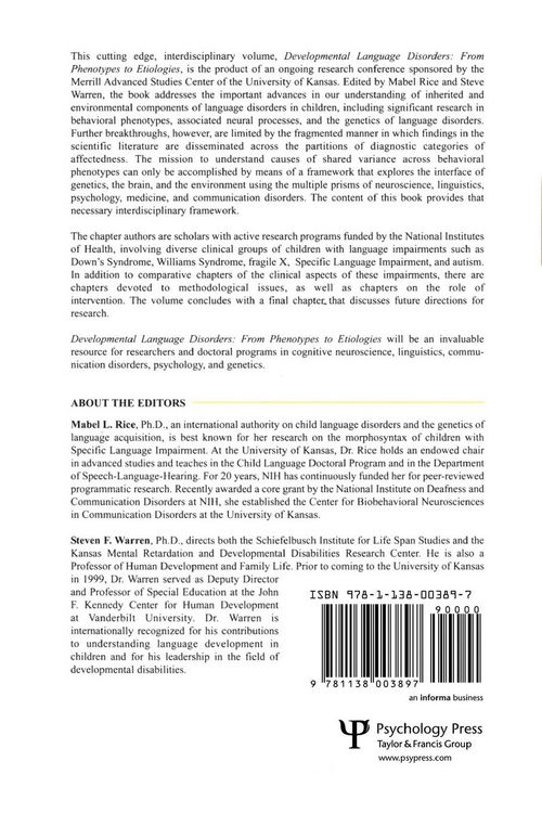Produktbild: Developmental Language Disorders