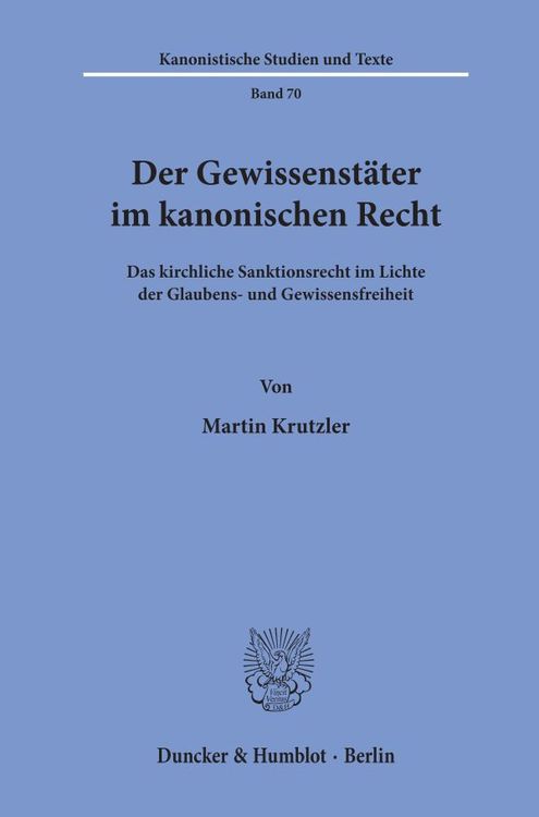 Produktbild: Der Gewissenst&auml;ter im kanonischen Recht.