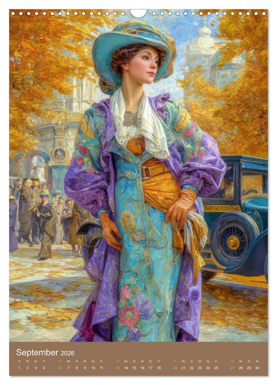 Produktbild: Frauen in Kost&uuml;men - Sinnliche Sch&ouml;nheit des Art Nouveau (Wandkalender 2026 DIN A3 hoch), CALVENDO Monatskalender